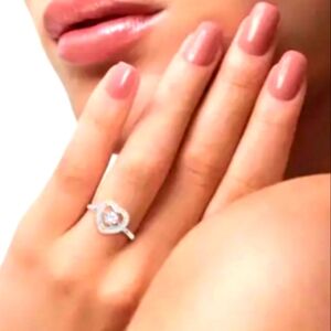 Dancing Diamond Ring Sterling silver 1.00 ctw  gift idea 🥳